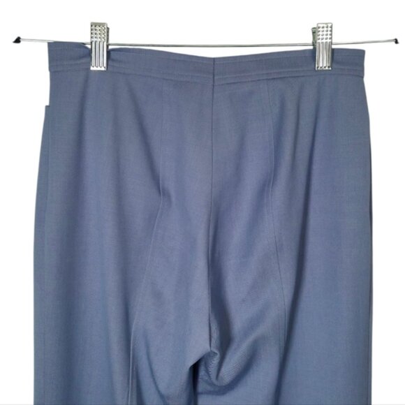 Escada Wool Flare Dress Pants Blue Size 36 - Picture 6 of 14